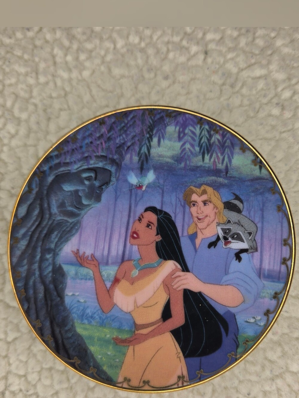 Disney Pocahontas Decorative Wall Plate Disney- Bradford Exchange